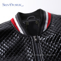 Spring Custom Casual PU Leather Men Blazer Jackets